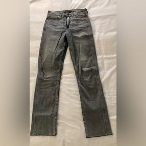 Gap Vintage Slim Sky High Rise Gray Jeans Size 25